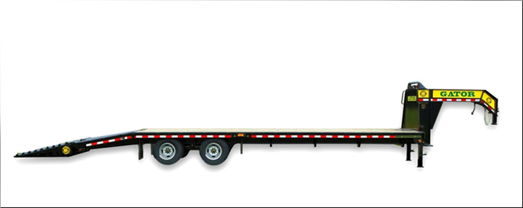 Gooseneck Flat Bed Equipment Trailer | 20 Foot + 5 Foot Flat Bed Gooseneck Equipment Trailer For Sale   Hamblen County, Tennessee